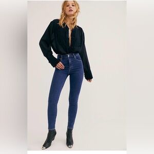 *****ROLLA'S ***** Eastcoast Ankle Blue High Rise Skinny Blue Women's Jeans